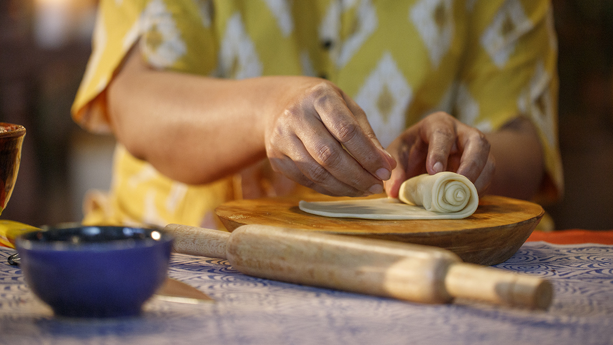 Parathas. “Paratha is not just bread or something you eat, it is an emotion.” Whenever Asma thinks of home, she thinks of parathas, her favorite bread. Learn as Asma shows how to make this incredible Indian flatbread and teaches two methods of how to roll and cook it on the tawa, a flat griddle pan.