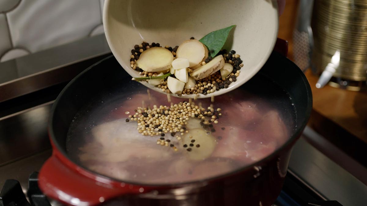 Meat Stock. There’s no better way to stay cozy than with a fatty and elegant meat stock. Boil beef bones with aromatics for hours for a bold broth.