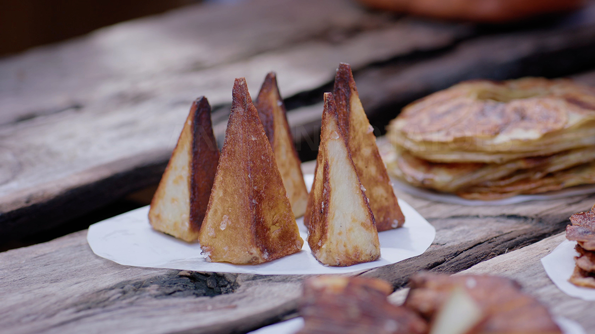 Andean Potatoes - Papas Andinas. A tribute to the Andes Mountains. This hearty Andean potato dish can be cooked on medium-low heat on a cast iron pan.