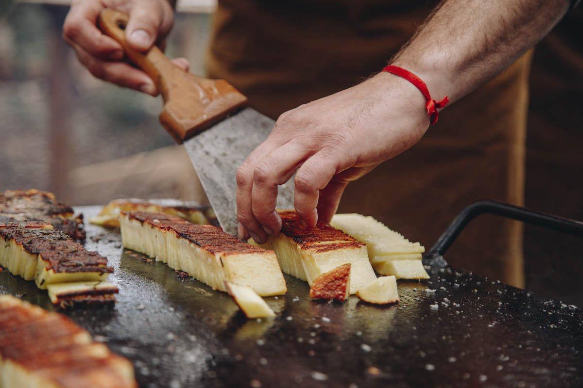 Domino Potatoes. Francis cooks a lot of potatoes, but this might be his most famous. Learn how to thinly slice the potatoes and carefully cook them in butter. The result? A crisp potato with golden edges and tender insides that catches the eye.