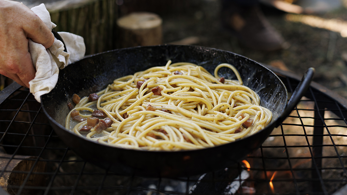 Bucatini Carbonara.