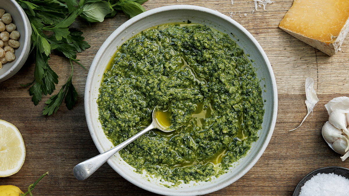 Pesto.