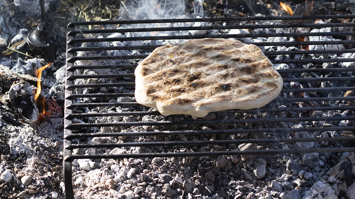 Flatbreads. Make bread in just minutes and learn how to char it over an open fire (or in your oven) until golden and crispy on the outside, and fluffy on the inside. This will be your go-to flatbread and makes a wonderful accompaniment to fire food.