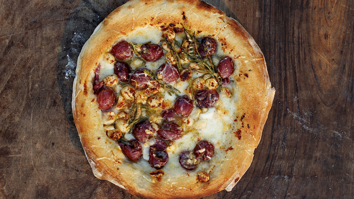 Grape & Hazelnut Pizza