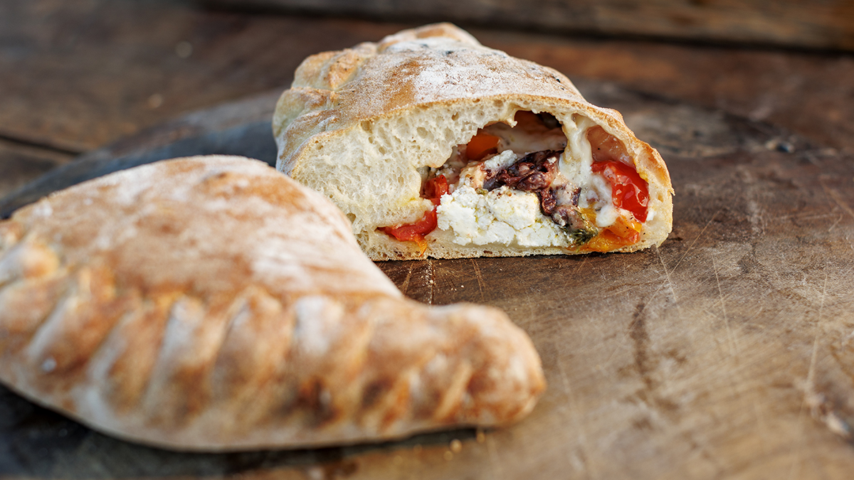 Ricotta & Olive Calzone