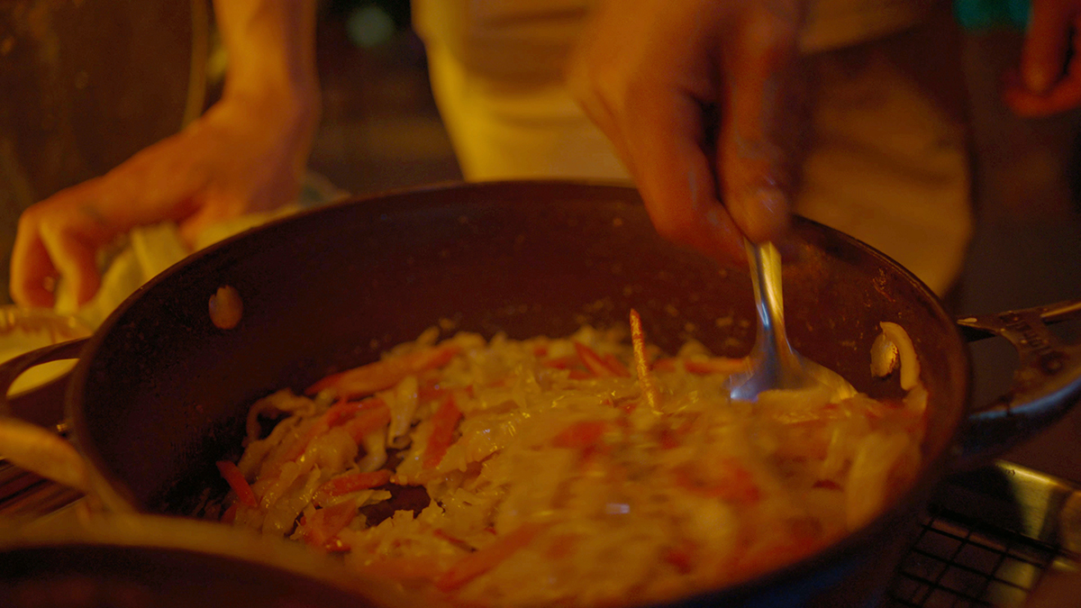 Braised Cabbage & Carrots. Kwame’s right hand man, Paz, teaches you how to create this beautiful accompaniment to jerk chicken. Prep it on the stove or make right on the grill.