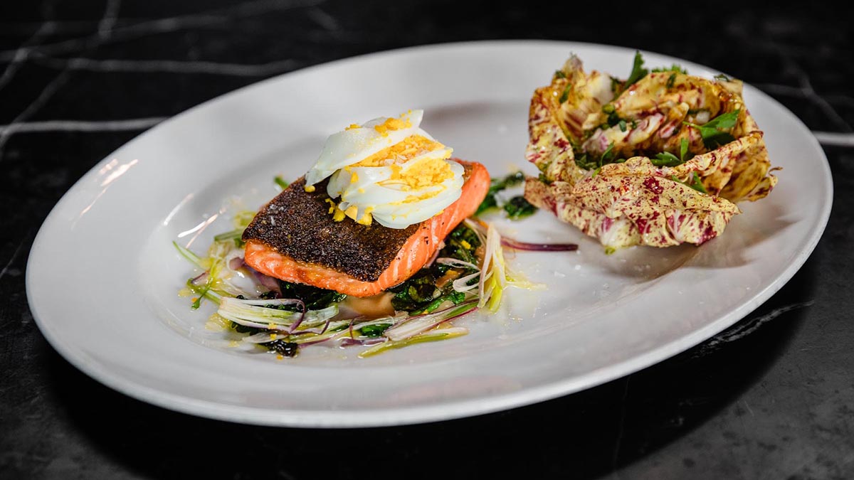 Ocean Trout with Castelfranco & Wild Arugula