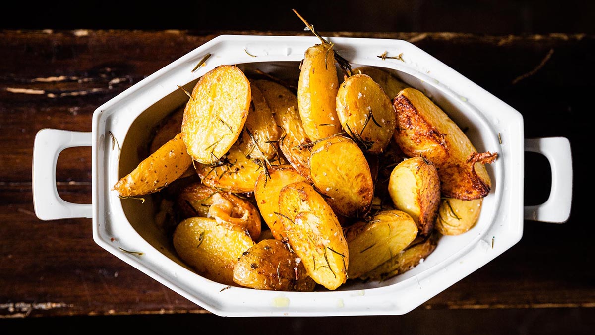 Roasted Potatoes with Bagna Cauda.